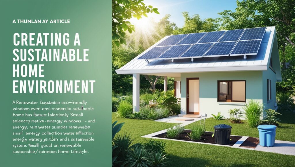 Creating a Sustainable Home Environment Simple Steps for a Greener Future