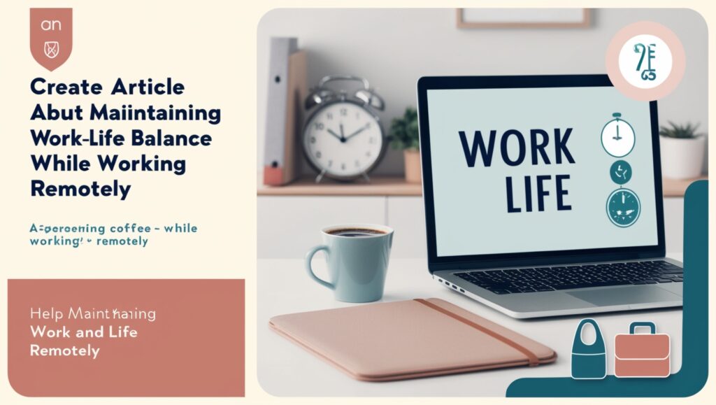 How to Maintain Work-Life Balance While Working Remotely