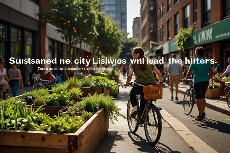 Sustainable living practices for urban dwellers