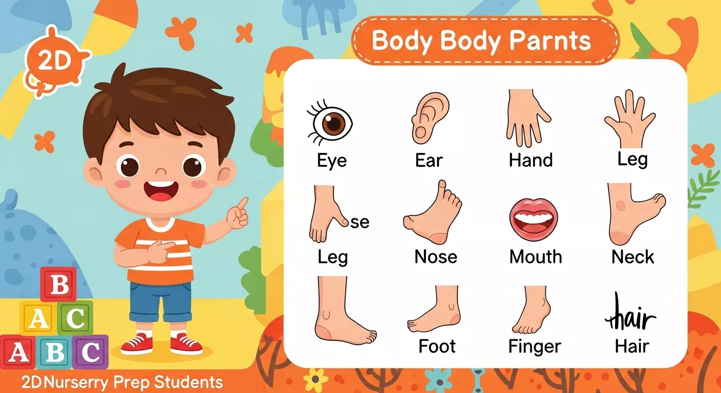 10 Easy Body Parts for Kids