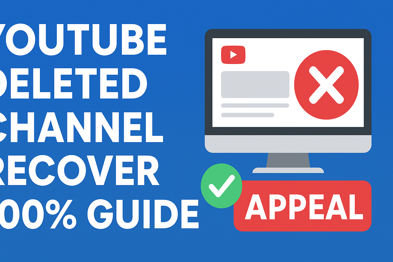 YouTube Deleted Channel Recover 100% — Step-by-Step Guide