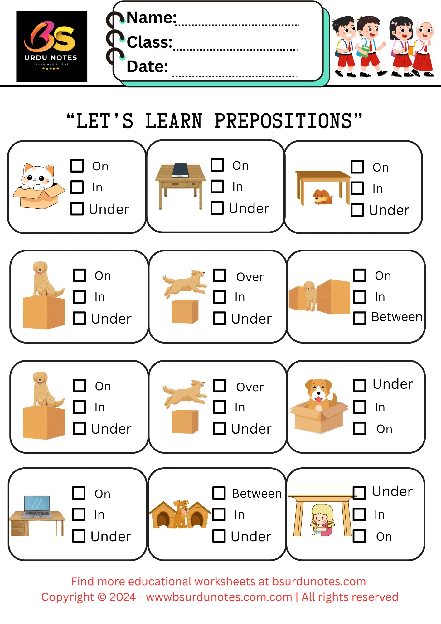 9 Easy Preposition Activities for Kids