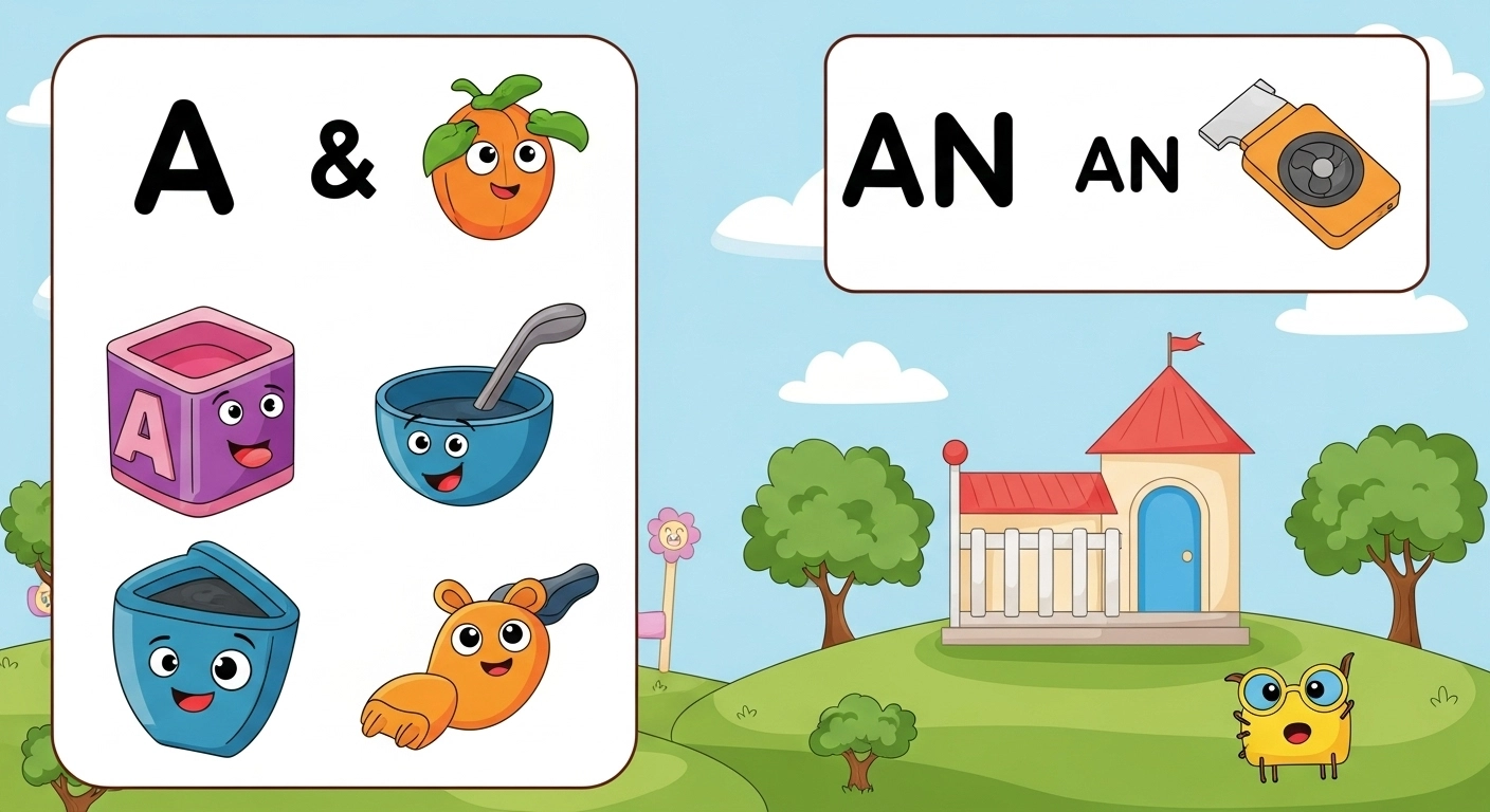 1 Perfect A And An Worksheet for Nursery Kids