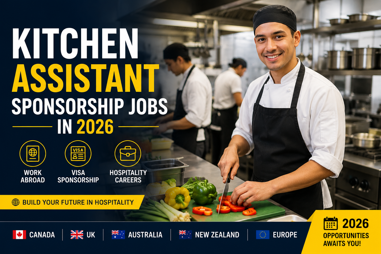 Kitchen Assistant Sponsorship Jobs in 2026