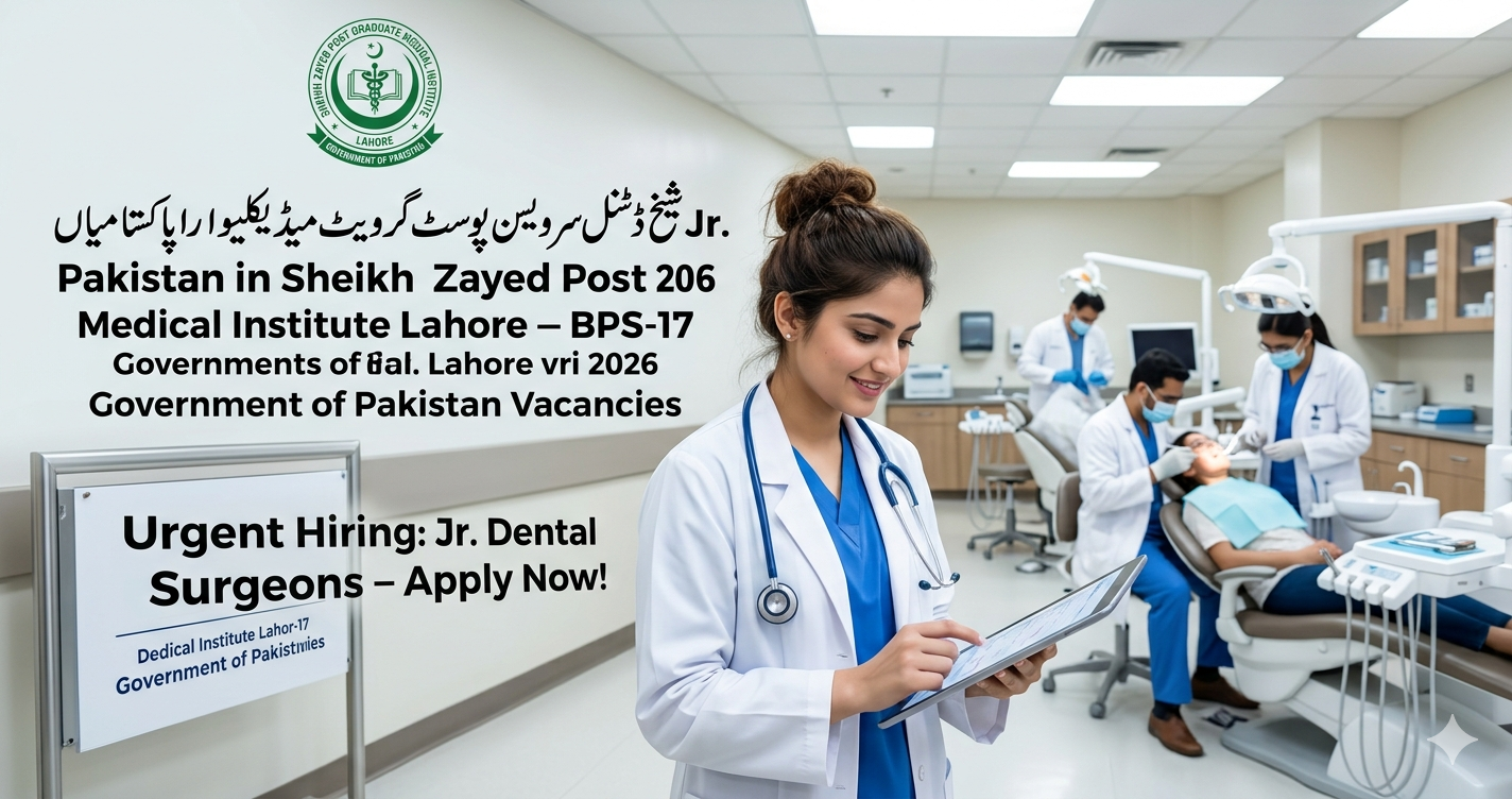 Jr Dental Surgeon Jobs 2026 Pakistan