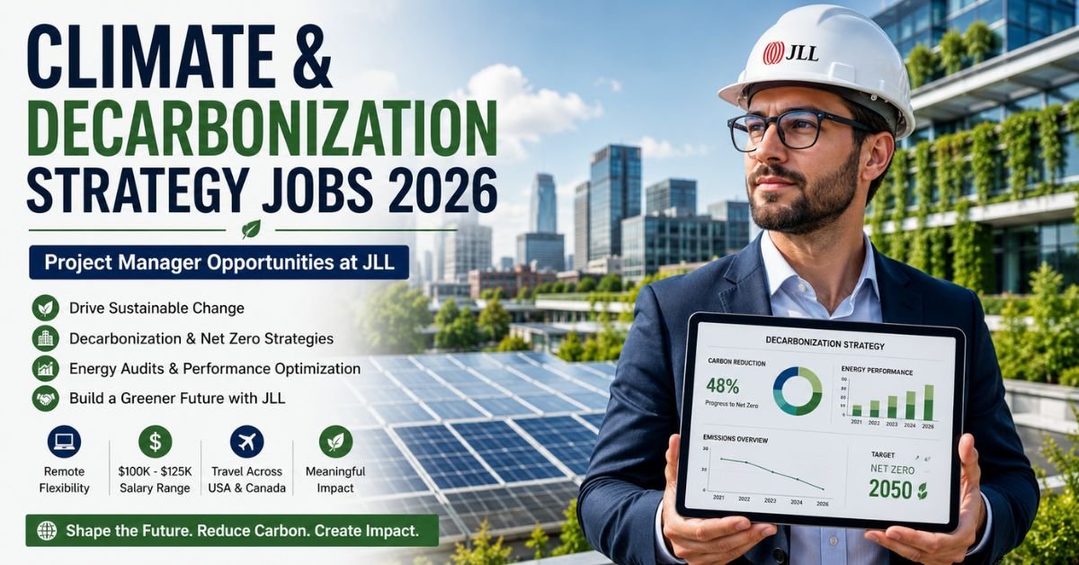 Project Manager Climate & Decarbonization Strategy Jobs 2026