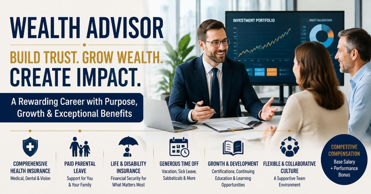 Wealth Advisor Careers 2026 | Benefits, Responsibilities & Opportunities