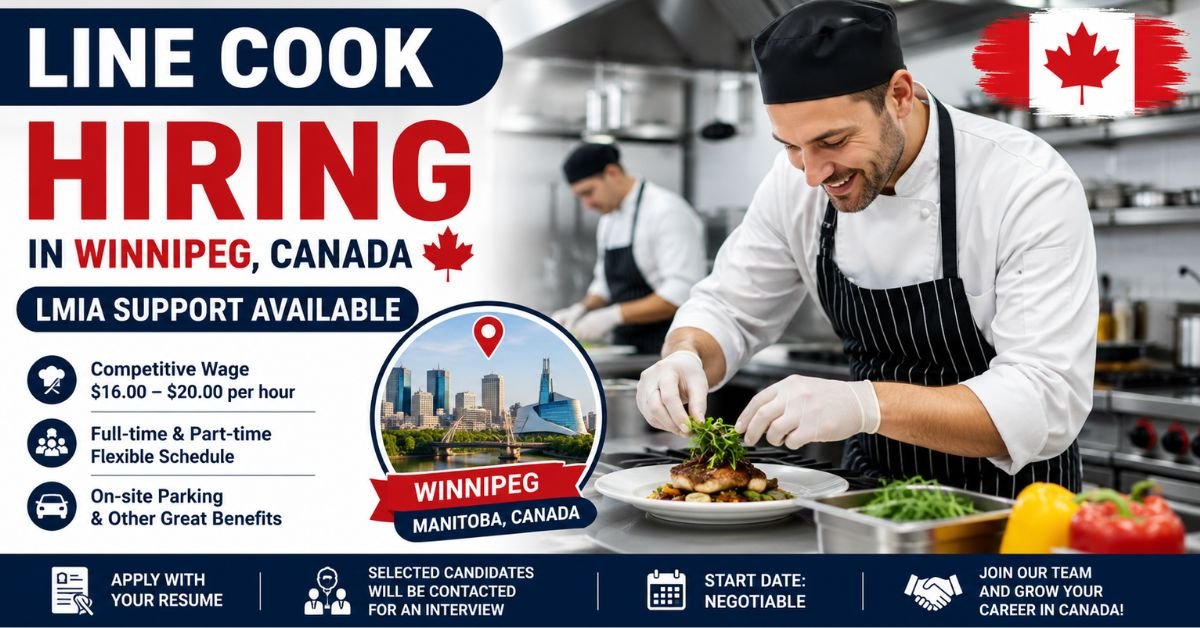 Line Cook Hiring Winnipeg Canada LMIA Support Job Guide 2026