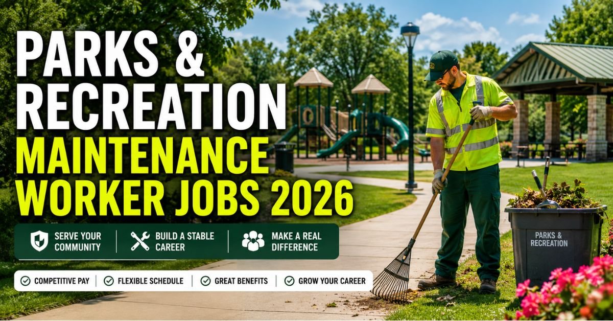 Parks and Recreation Maintenance Worker Jobs 2026 Guide