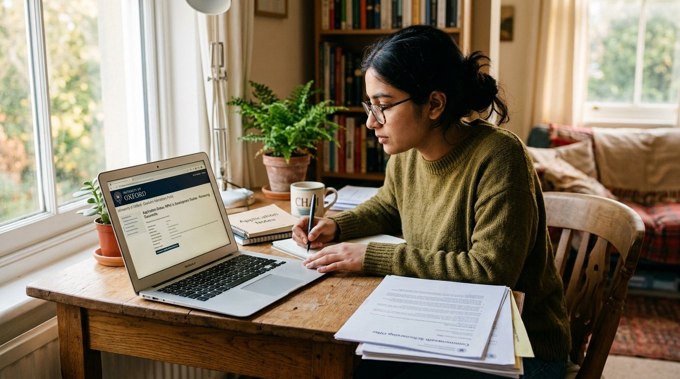 Student preparing an Erasmus Mundus Scholarship 2027 application"