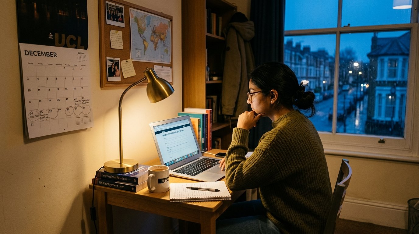 International student preparing a UK Graduate Route application before the 31 December 2026 deadline