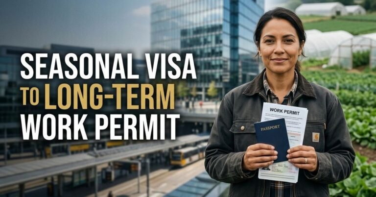 Seasonal worker reviewing a possible path to a long-term work permit.